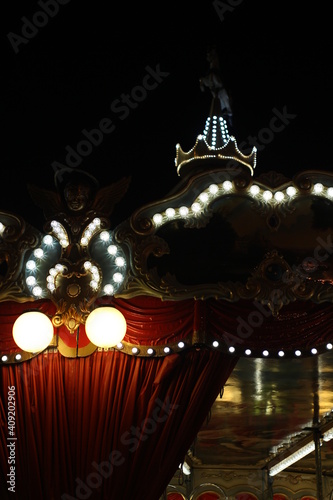 Vintage Carnival Merry Go Round