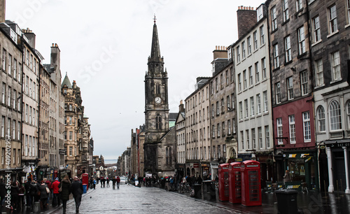 Edinburgh; Royal Mile mit St. Giles Cathedral