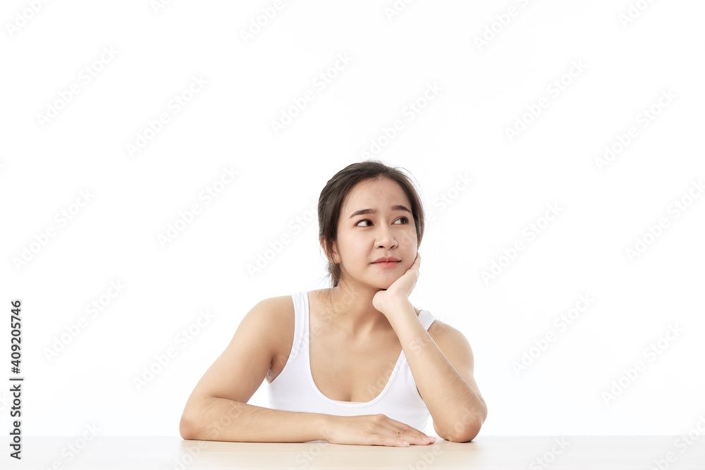 Young beautiful girl with perfect clean skin Young beautiful girl with perfect clean skin