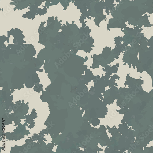 Swamp camouflage of various shades of green and grey colors