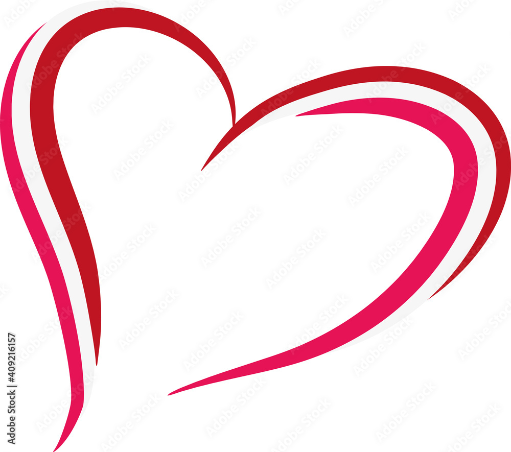 Herz - Symbol der Liebe und Zuneigung, alles Gute zum Valentinstag, den Jahrestag feiern und 