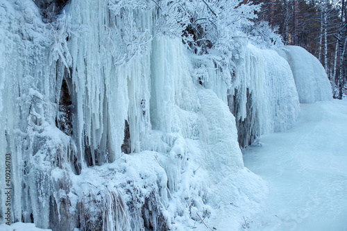 icicles in the snow