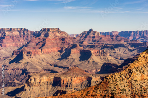 USA, Arizona, Grand Canyon National Park. Helicopter view..