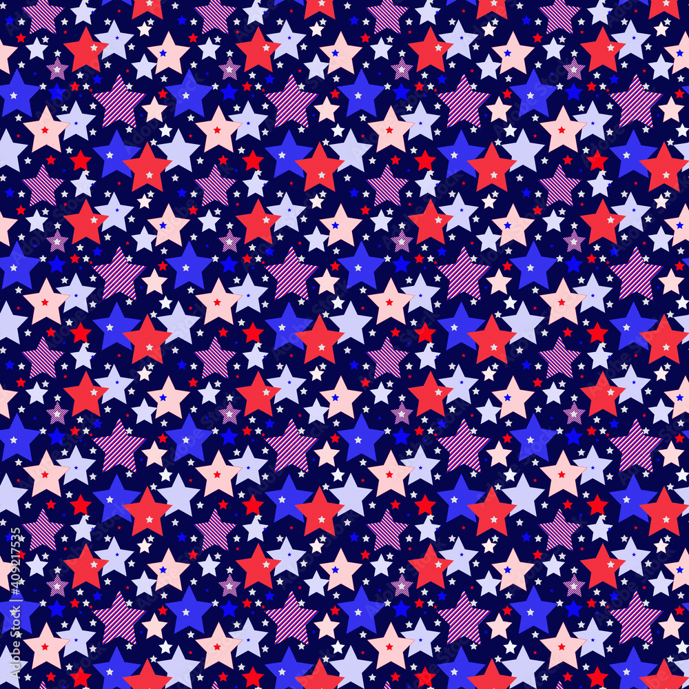 Seamless dark blue pattern