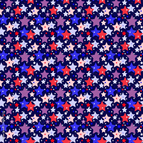 Seamless dark blue pattern