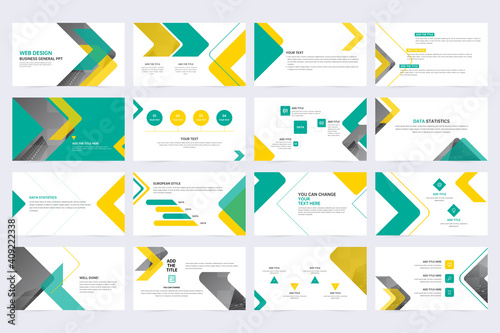 Minimal slide presentation template