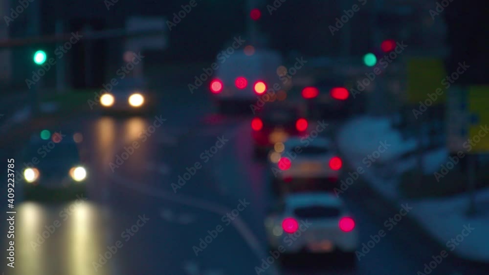 traffic at night