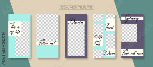 Mobile Stories Vector Collection.