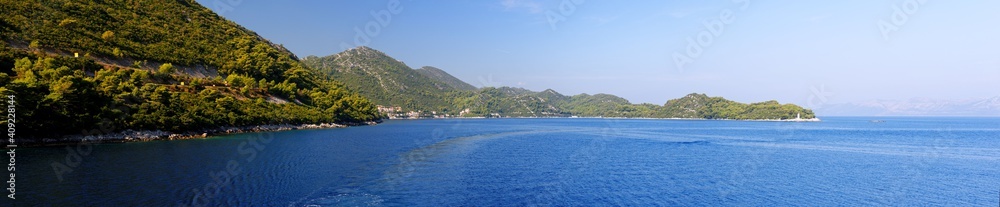 Sea coast of Mljet island in Croatia