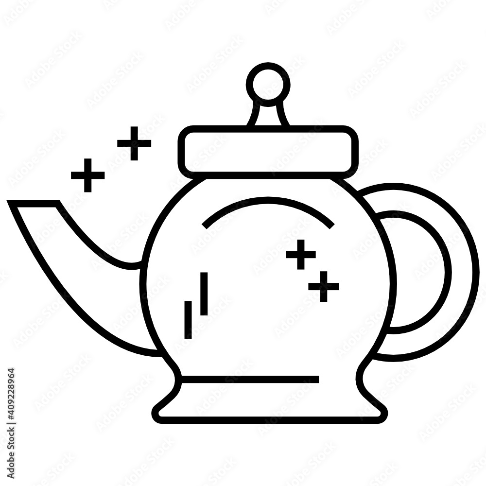 Obraz premium Yixing teapot Concept Vector Icon Design, Traditional Chinese Culture Symbol on white background, Lunar New Year of the Ox 2021 Sign, China Travel Guide Stock 
