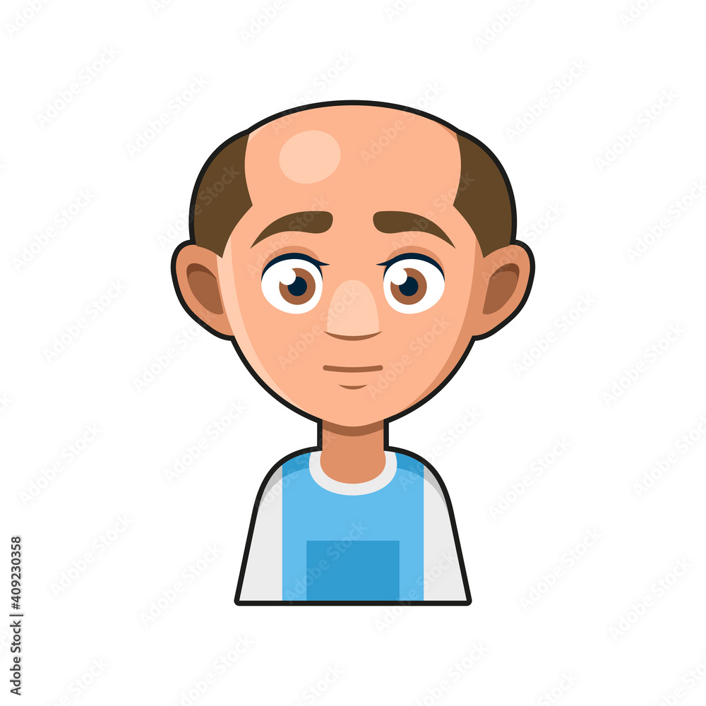 Cute Young Man Avatar Character. Cartoon Style Userpic Icon. Vector Cute Young Man Avatar Character. Cartoon Style Userpic Icon. Vector