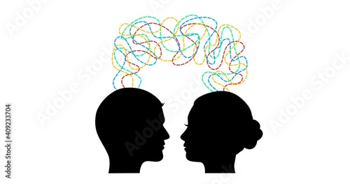 Wallpaper Mural Difference of opinion man and woman  Torontodigital.ca