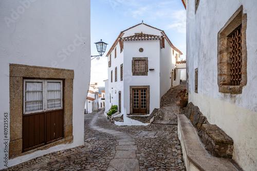 Charming street of historic Marvao, Alentejo, Portugal © malajscy