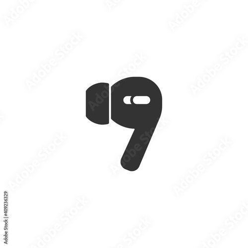 Earbuds icon. Gadget symbol modern, simple, vector, icon for website design, mobile app, ui. Vector Illustration