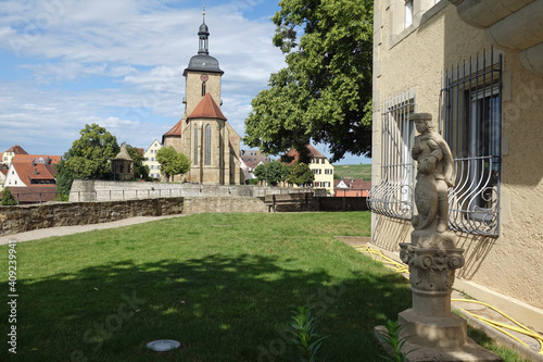 Regiswindiskirche von der Grafenburg in Lauffen photo