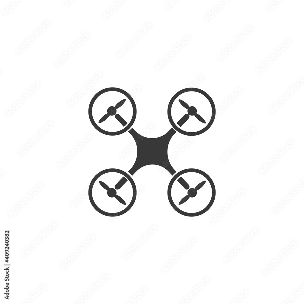 Flying drone sign. Drone icon. In modern flat symbol. Drone vector icon Flying drone sign. Drone icon. In modern flat symbol. Drone vector icon