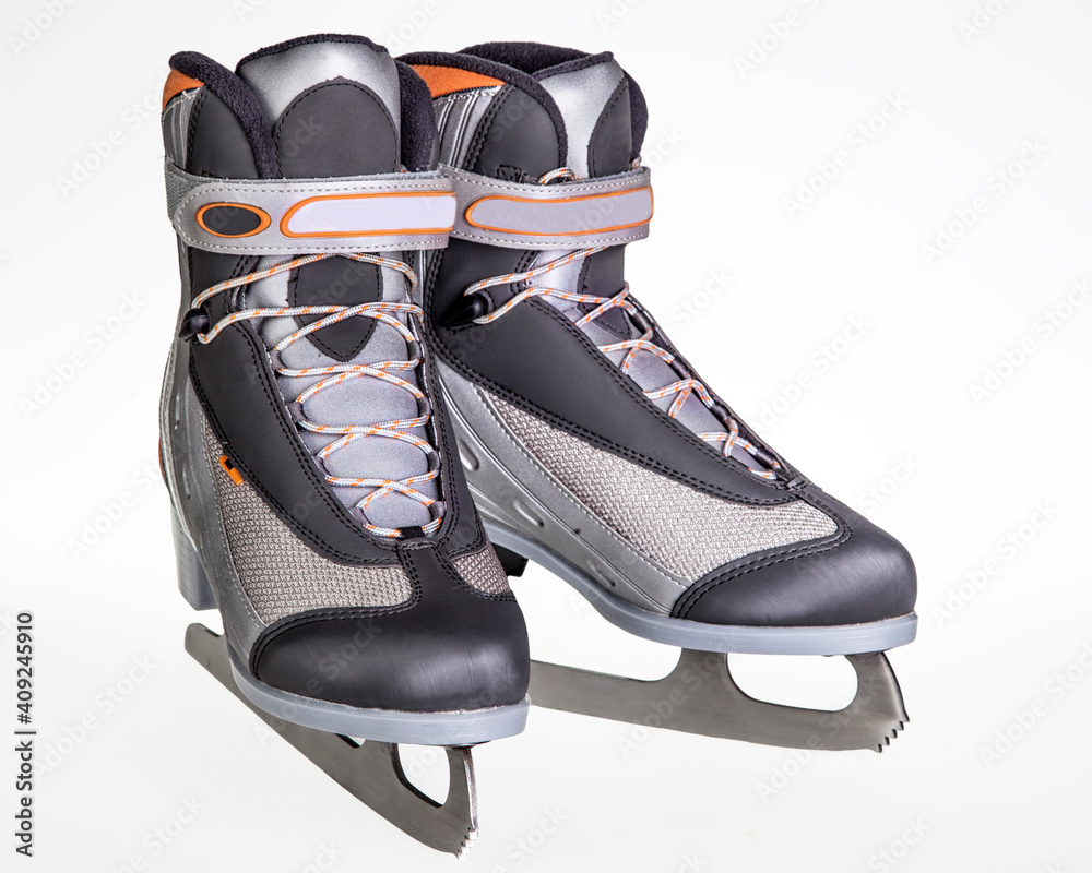 Women's skates on a white background