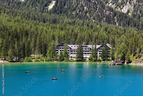 Lake Braies in the Italian Dolomites