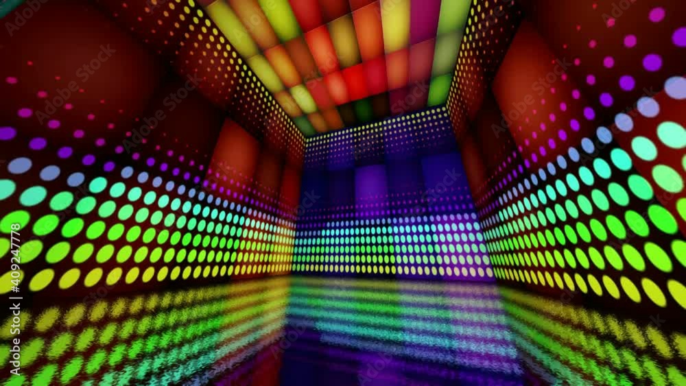 COLORFUL pattern 3D triangle abstract background texture colorful abstract background Equalizer disco neon animated led stage