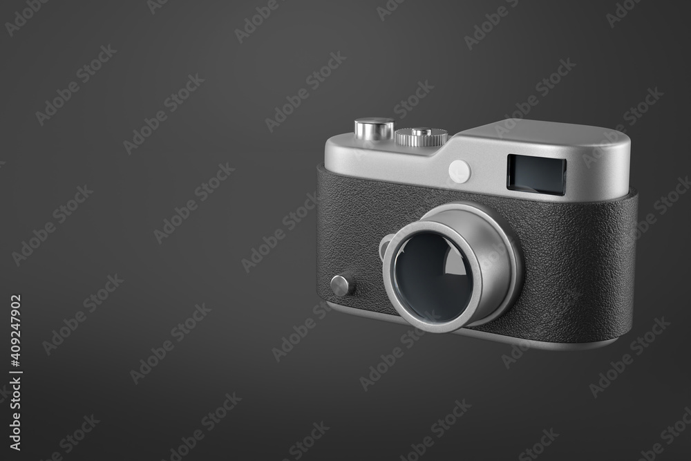 3d rendering of icon camera.