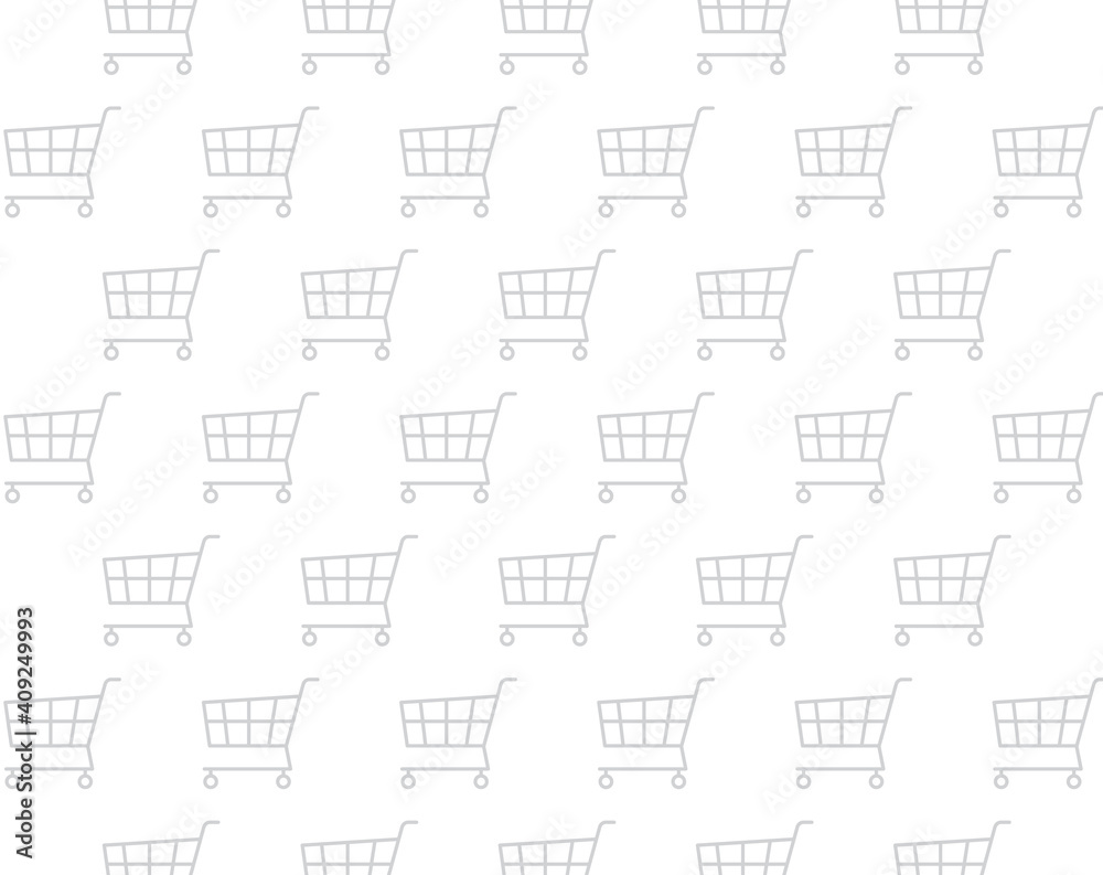 grey shopping trolley texture- vector illustration