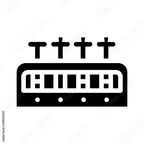 analysis tubes glyph icon vector illustration flat