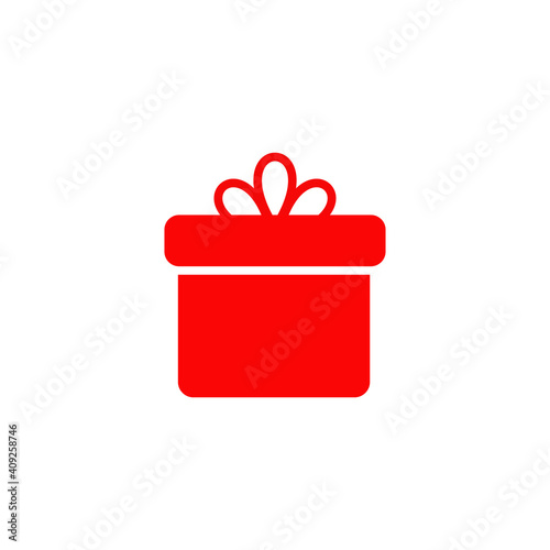 Gift box logo design template