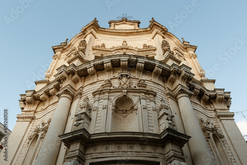 Exterior of the San Matteo Church in Lecce, Apulia, Italy - Europe