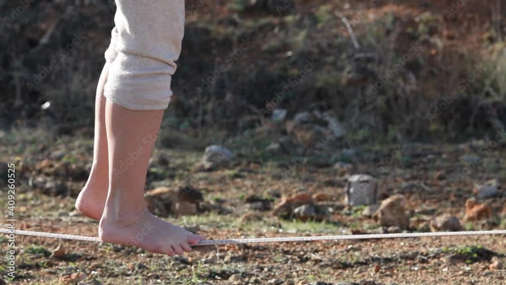 walk barefoot on a sling walk barefoot on a sling
