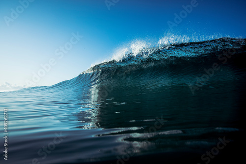 blue wave in Almería beach