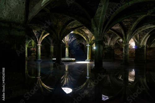 View of the Portuguese cistern at the the Portuguese City of Mazagan, in the coastal city of El Jadida, Morocco, Northern Africa. photo