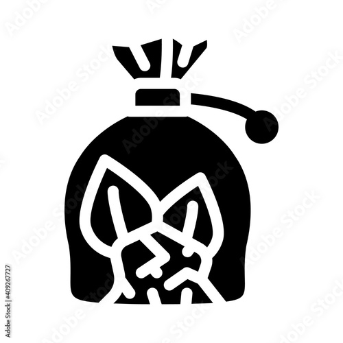 witches pouch glyph icon vector illustration flat