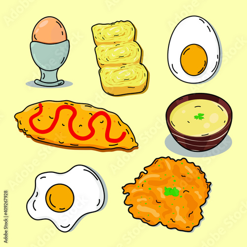 set of Egg Dish
