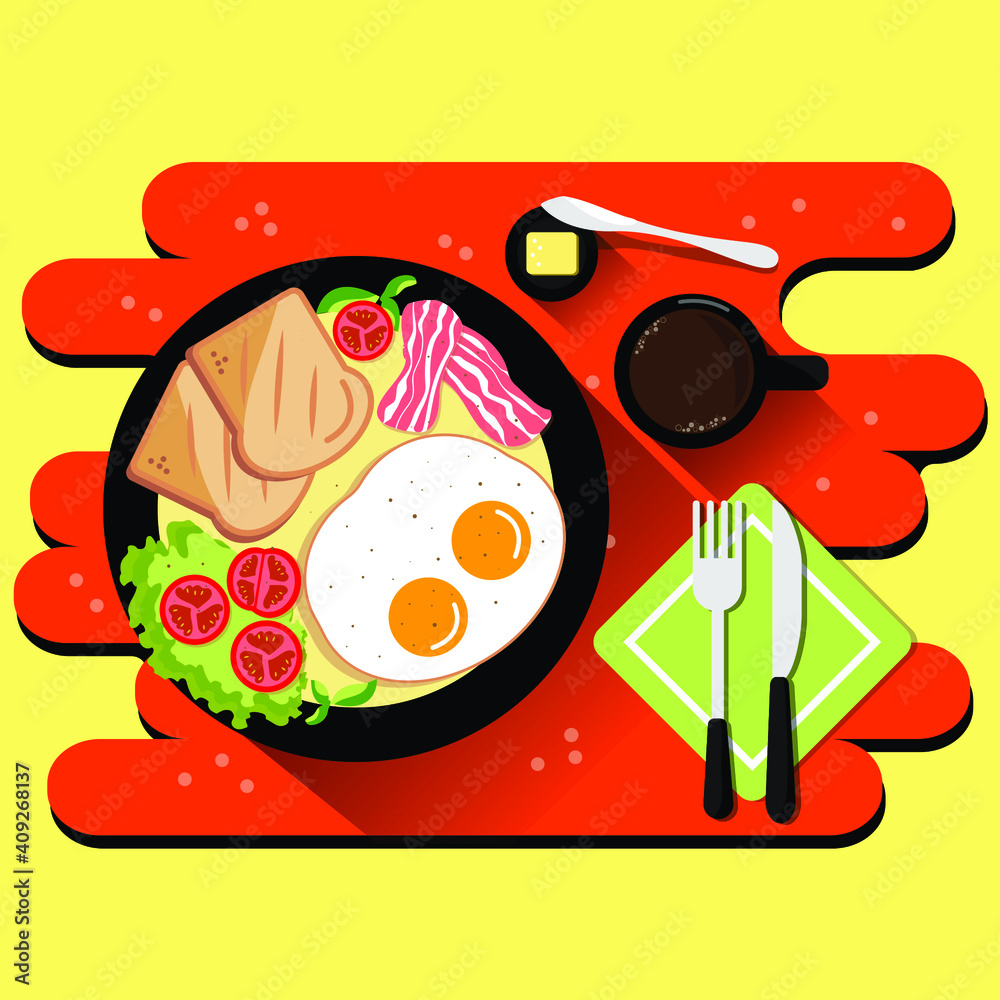 Illustration of breakfast
Illustration of breakfast