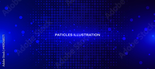 Abstract particles glow effect vector illustration , texture background . 