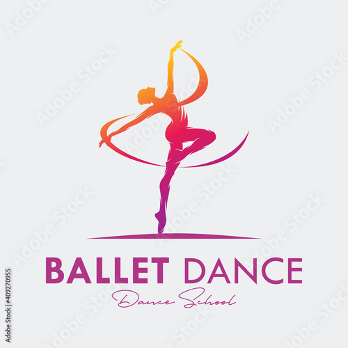 Logo for a ballet or dance studio