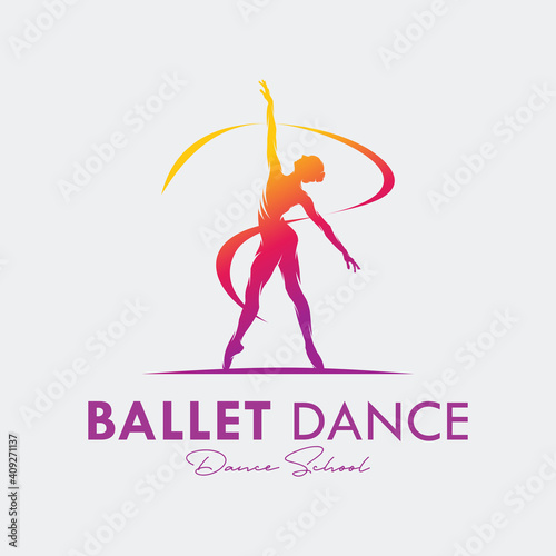 Logo for a ballet or dance studio