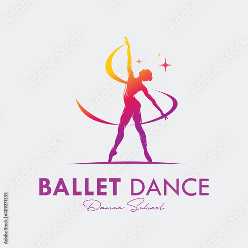 Logo for a ballet or dance studio