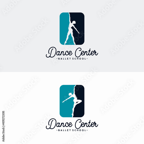 Logo for a ballet or dance studio