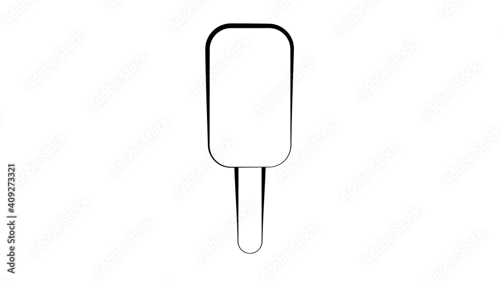 ice cream on a stick on a white background, illustration. black and white ice cream. sweet milk dessert for children and adults. delicious sweetness in the heat ice cream on a stick on a white background, illustration. black and white ice cream. sweet milk dessert for children and adults. delicious sweetness in the heat