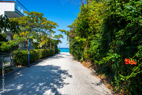 Landscape at the sea in Greece