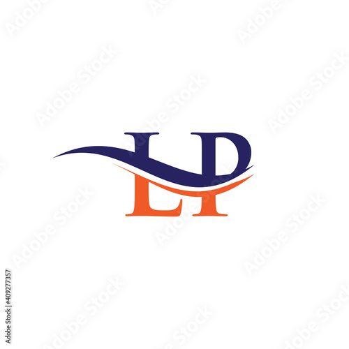 Initial monogram letter LP logo design Vector. LP letter logo design with modern trendy