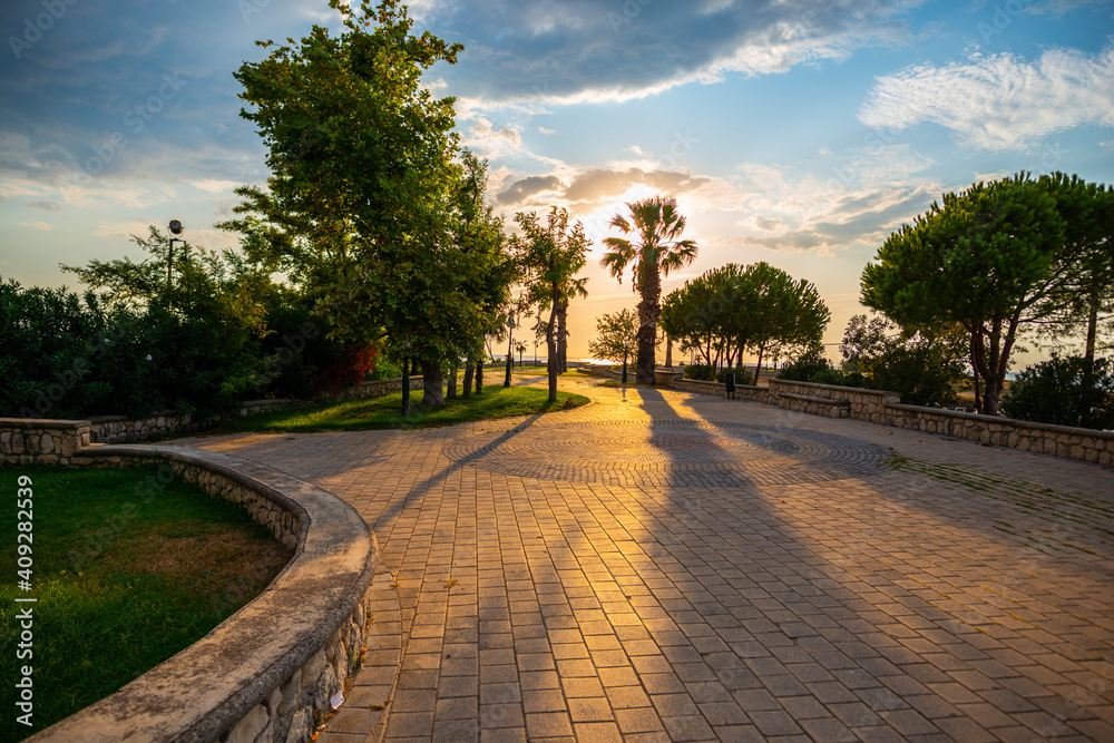 Landscape at the sea in Kassandra peninsula, Greece