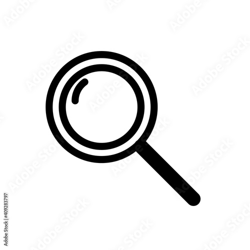 Search movie simple icon outline
