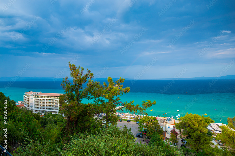 Landscape at the sea in Kassandra peninsula, Greece