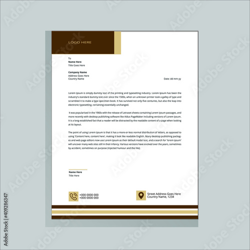 Awesome Business Letterhead Template