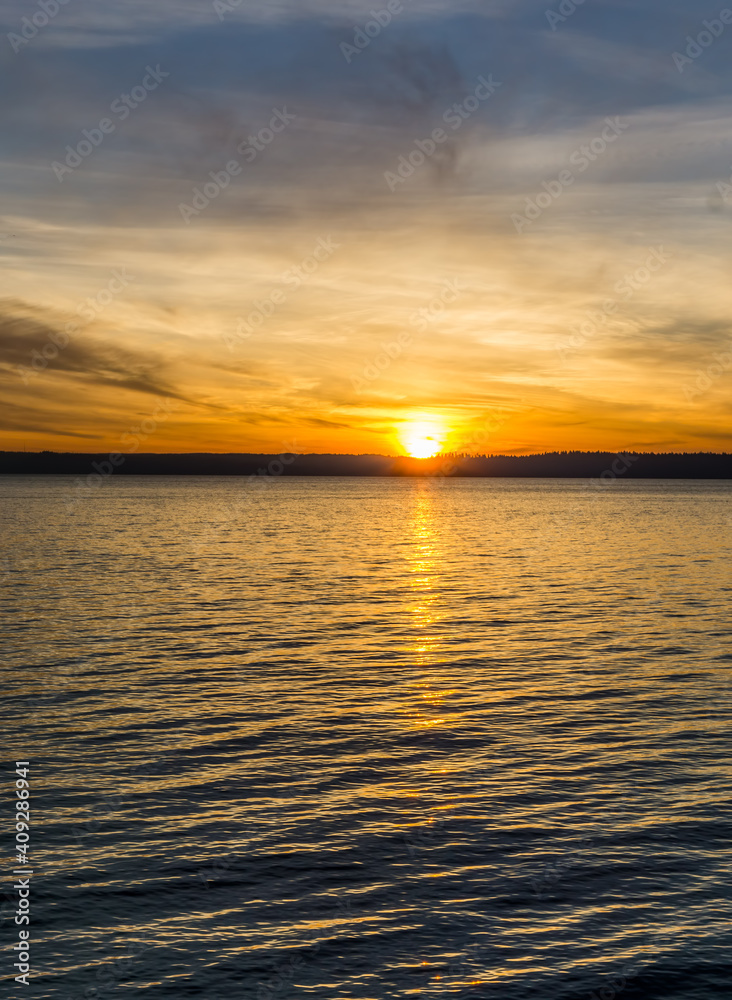 Puget Sound Setting Sun 6 Puget Sound Setting Sun 6