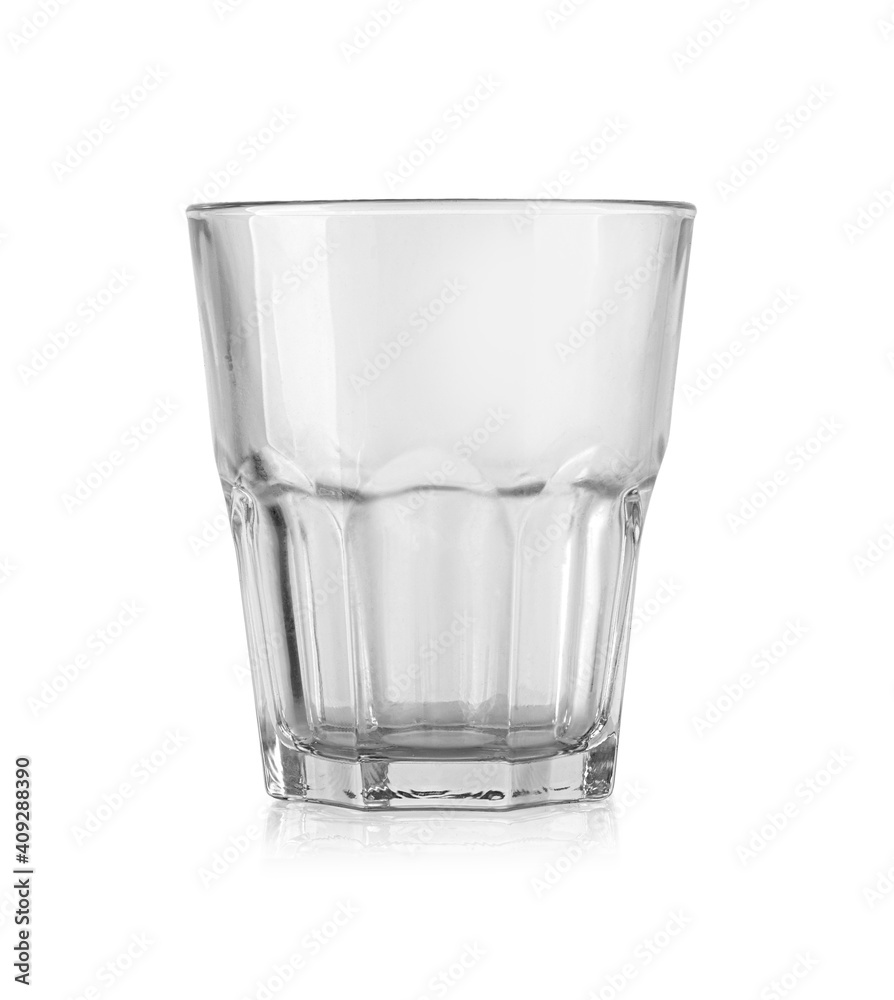 Empty and clean whiskey glass isolated Empty and clean whiskey glass isolated
