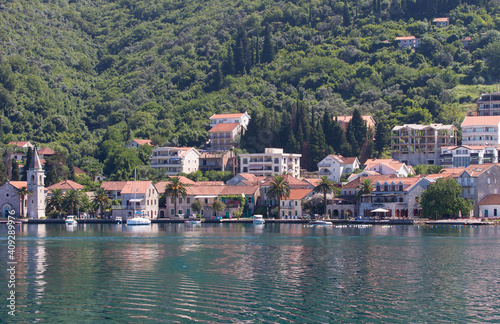 Montenegro Bay of Kotor view of the yacht © ALEXEY