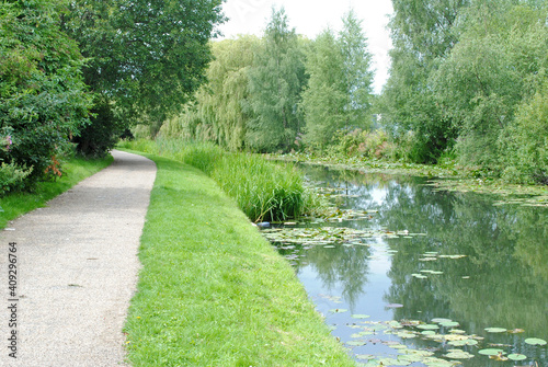 View of Deserted Canal and Towpath 